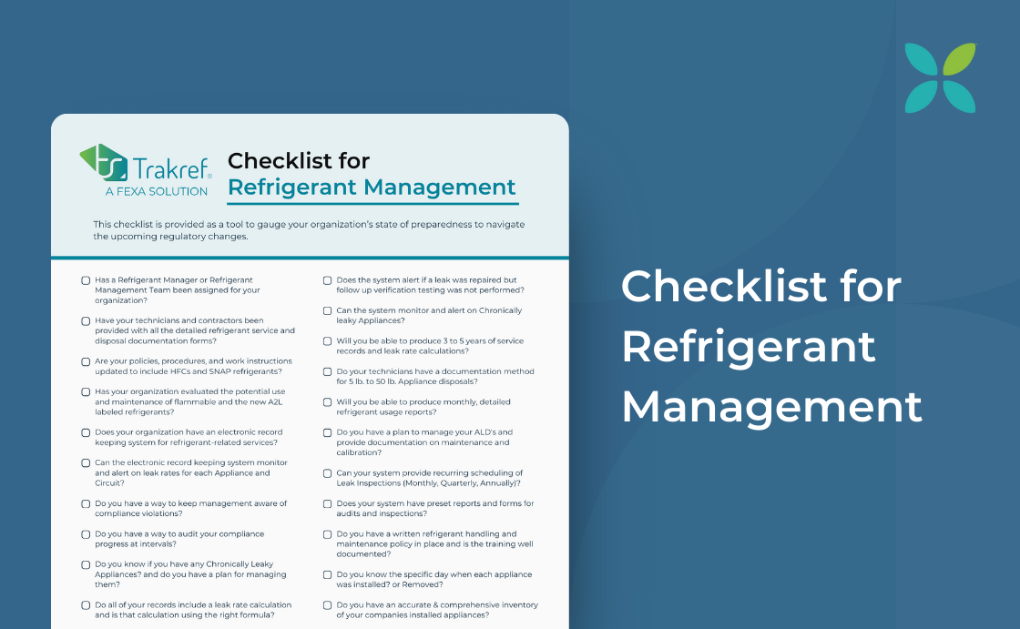 Checklist for Refrigerant Management