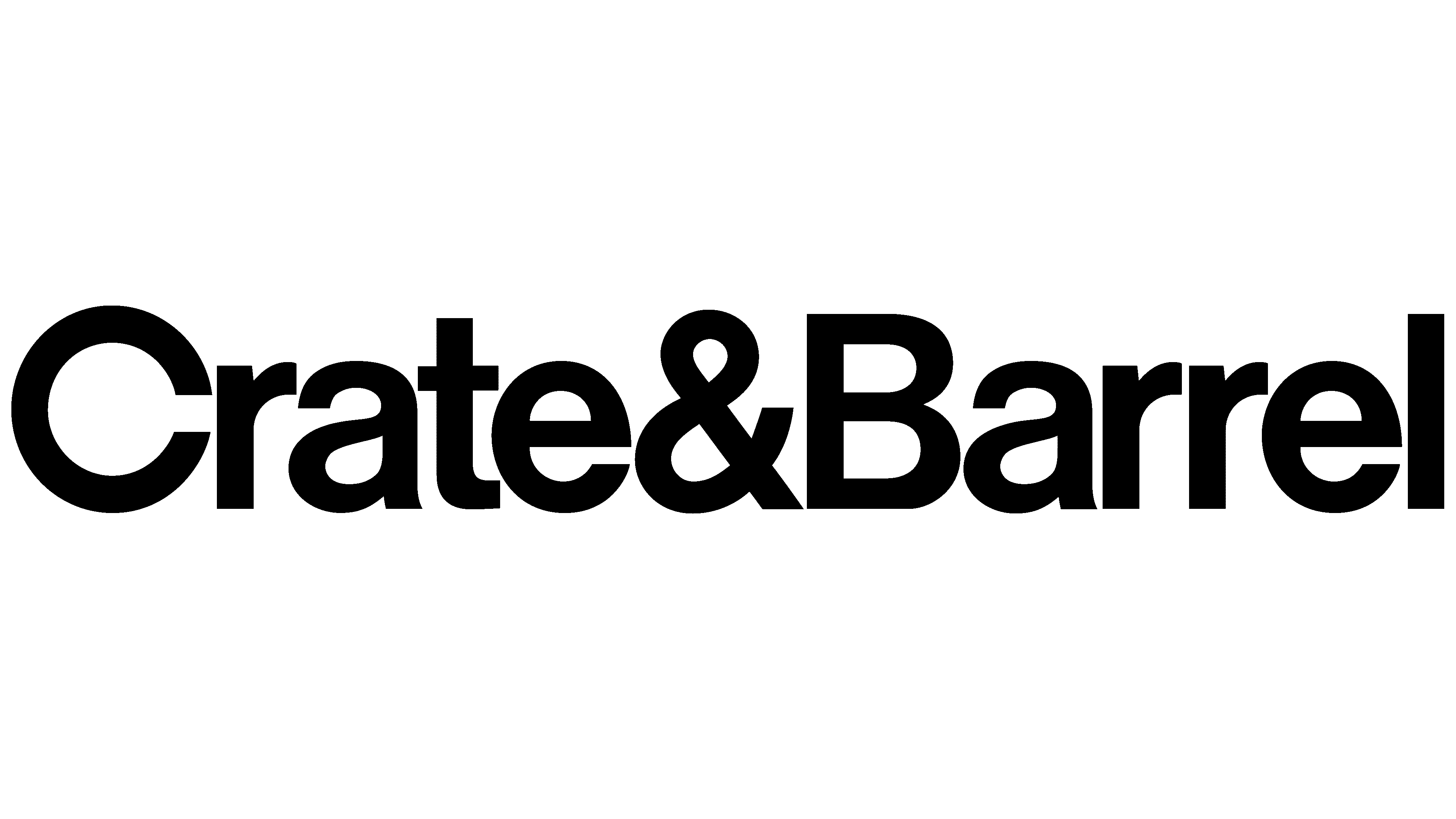 Crate & Barrel Logo black