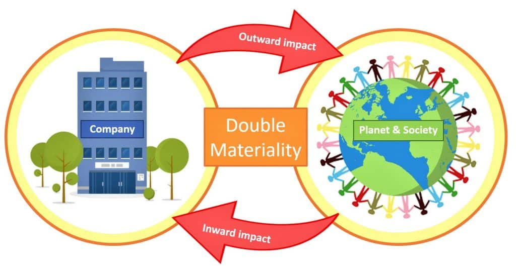 double materiality graphic